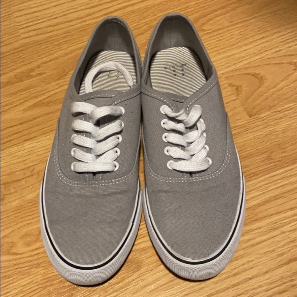 Grey and Black Sneakers
